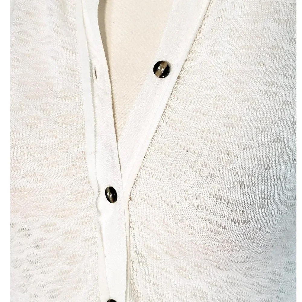 Free People White Asymmetrical Top
